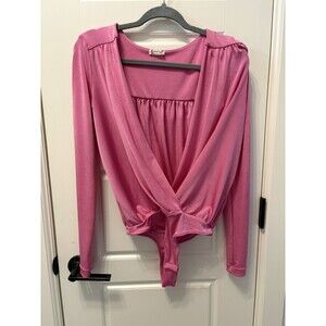 Free People Turnt Bodysuit Pink Size Small NWT